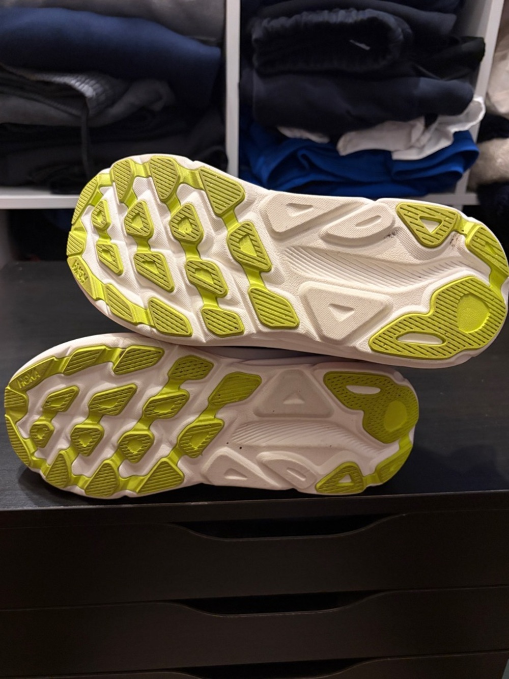 Hoka One One Clifton 9 Evening Sky Coral Road Running Sneakers - Picture 4 of 8